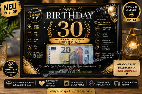 Geldgeschenk geburtstag - geldgeschenk, 30.