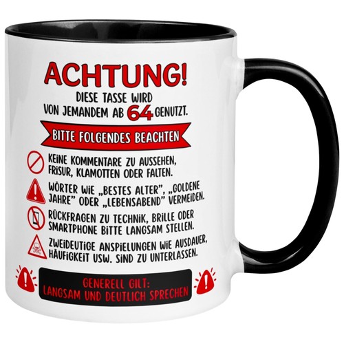 Tasse geburtstag mann frau - 64.,