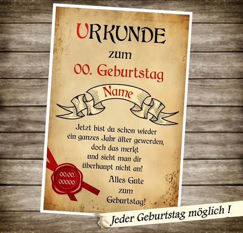 Urkunde 40 50 60 - urkunde, 70