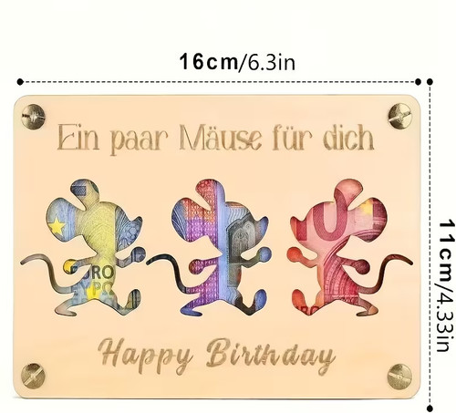 Geld geschenk zum - geburtstag, *