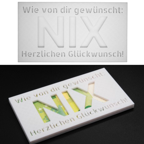 Geldgeschenk nix nichts - geldgeschenk,