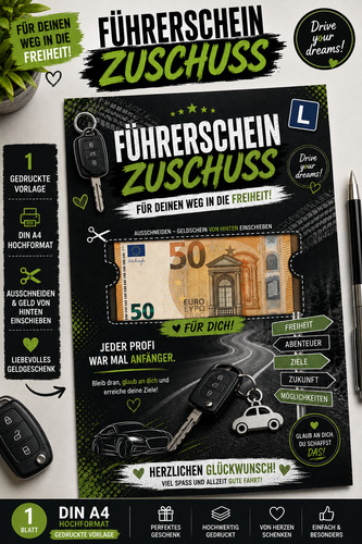 Führerschein geldgeschenk - führerschein,