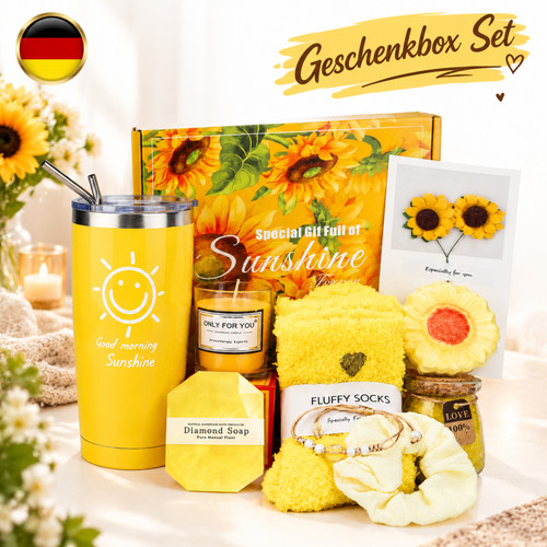 Sonnenblumen geschenkbox - sonnenblumen,