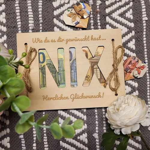 Geldgeschenk nix - geldgeschenk, –