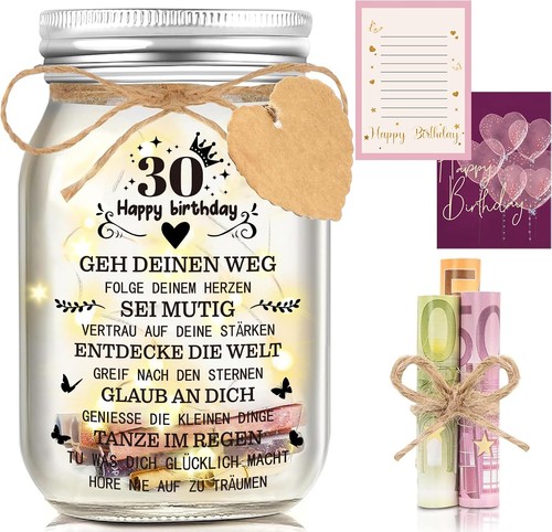Geldgeschenk led flaschenlicht - geldgeschenk,