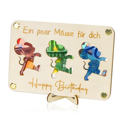 Geldgeschenk geburtstag holz - geldgeschenk,