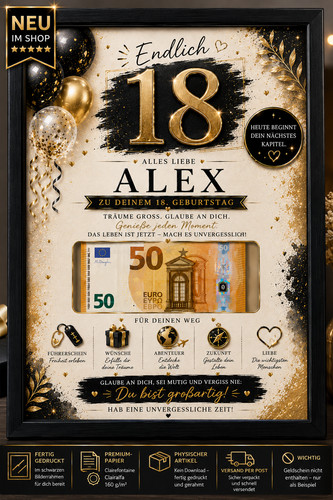 Geldgeschenk geburtstag - geldgeschenk, 18.