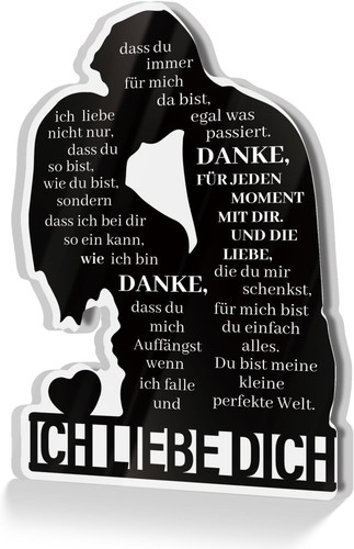 Acrylschild ich liebe - acrylschild,