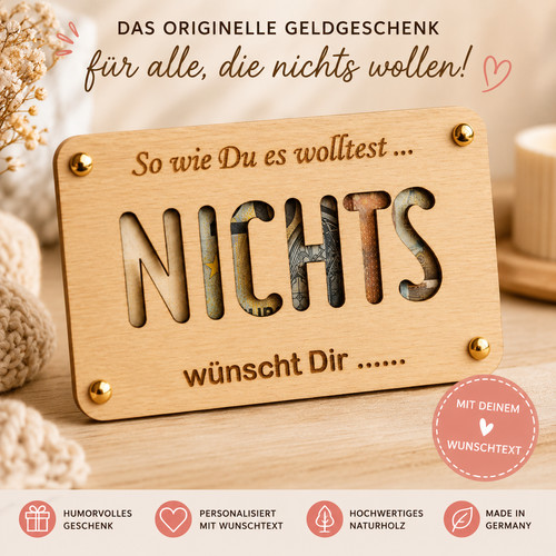 Personalisiertes geldgeschenk - personalisiertes,