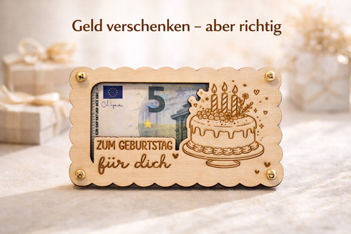 Geldgeschenk geburtstag holz - geldgeschenk,