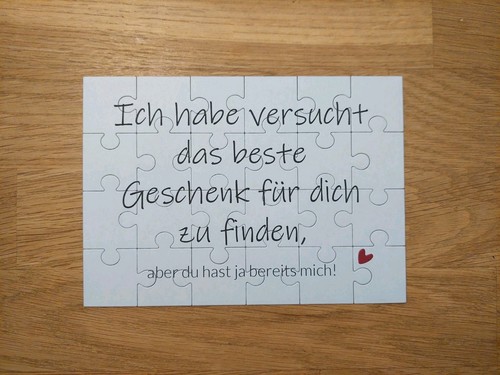 Puzzle karte das beste - karte,